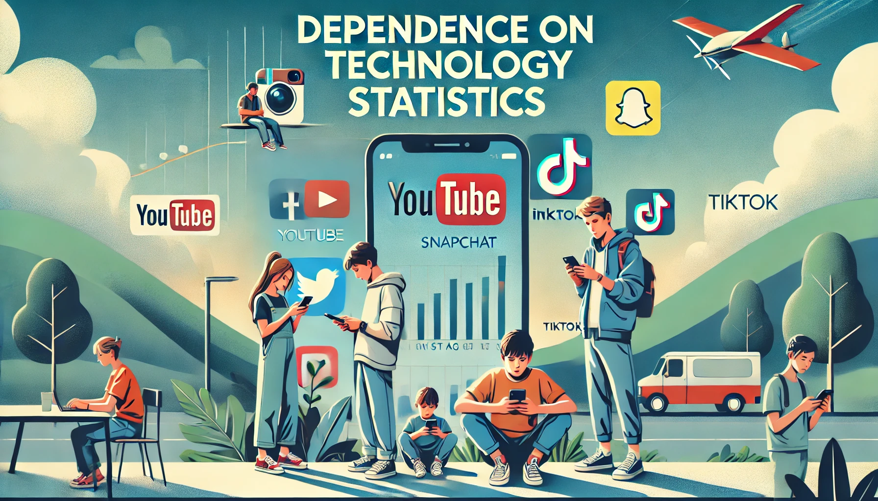 Dependence on Technology Statistics By Demographics and Share of Going Online